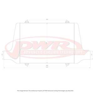 PWR Racer Series Intercooler 400x300x68