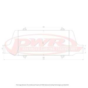 PWR Racer Series Intercooler 400x200x68