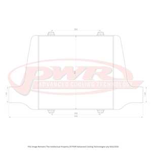 PWR Racer Series Intercooler 300x300x68