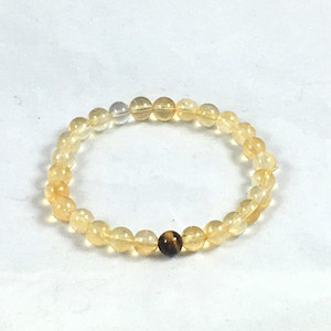 Citrine and Tiger Eye Stretch Bracelet Strength Within