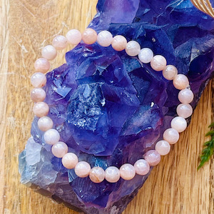 Sunstone Crystal Stretch Bracelet Strength Within