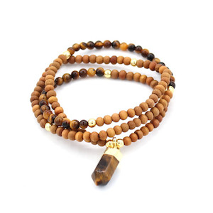 Tiger Eye Triple Stretch Bracelet Strength Within