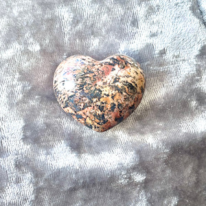 Rhodonite crystal heart Strength Within