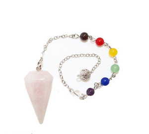 Rose Quartz Crystal Pendulum Strength Within