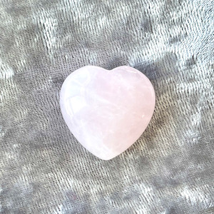 Rose Quartz crystal heart Strength Within