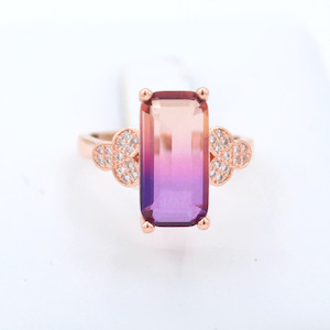 Internet only: Tourmaline 14K gold Ring Strength Within