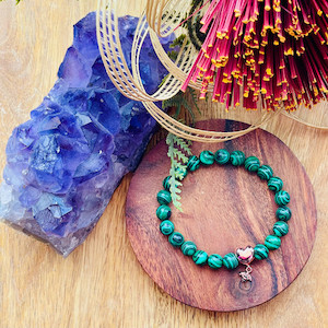 Malachite Bracelet Strength Within