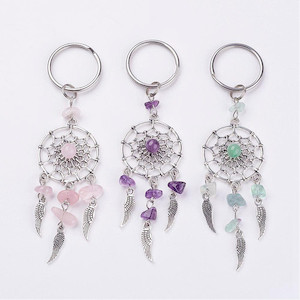 Crystal dreamcatcher key ring Strength Within