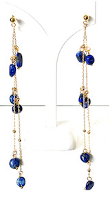 Lapis Lazuli Earrings Strength Within