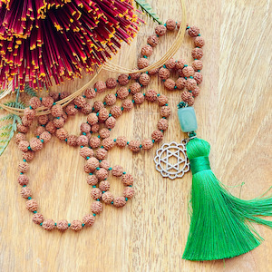 Healing Energy knotted mala Strength Within