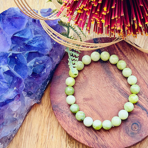 Peridot Stretch Bracelet Strength Within