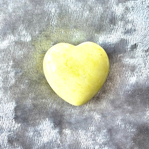 Peridot crystal heart Strength Within