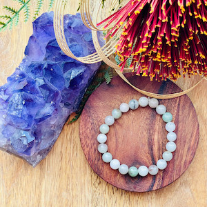 Jade Stretch Bracelet Strength Within