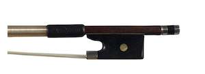 German unstamped, 'Vuillaume' style, silver-mounted violin bow