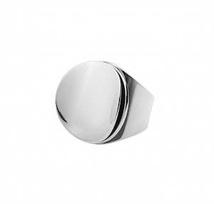 ORBITA SHINY SILVER RING SIZE III