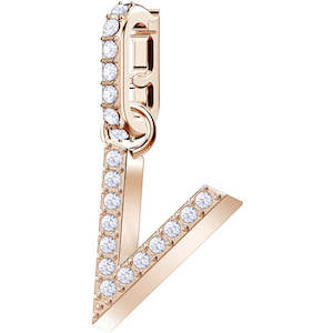 Jewellery: REMIX COLLECTION V CHARM - ROSE-GOLD PLATING