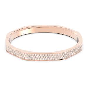 DEXTERA BANGLE, ROSE GOLD TONE PLATED