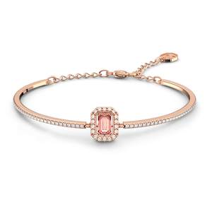 Millenia Bangle, Pink, Rose-gold Tone Plated