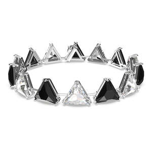 Jewellery: ORTYX BRACELET, TRIANGLE CUT CRYSTALS, BLACK