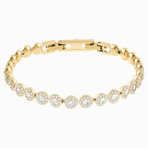 Angelic Bracelet, White, Gold-tone Plated