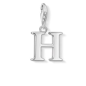 CHARM CLUB STERLING SILVER 'H' CHARM