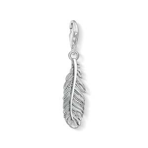 CHARM CLUB STERLING SILVER FEATHER CHARM