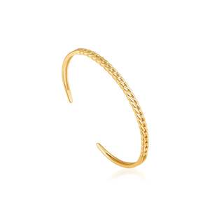 Chain Reaction Gold Plated Curb Chain Cuff