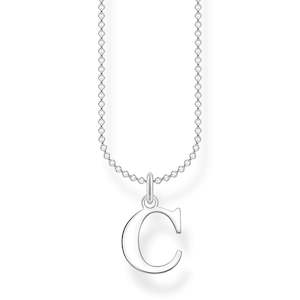 CHARMING COLLECTION LETTER 'C' NECKLACE 38-45CM