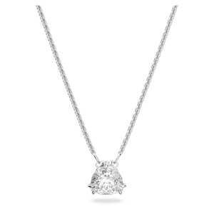 Jewellery: MILLENIA PENDANT, TRILLIANT CUT CRYSTAL, WHITE, RHODIUM PLATED