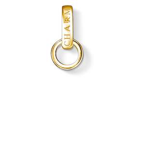 Charm Club Sterling Silver Yellow Gold Plated Charm Carrier