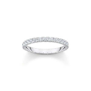 ESSENTIAL CZ PAVE ETERNITY RING