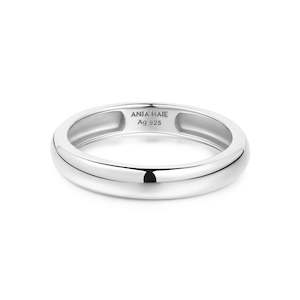 Jewellery: SILVER CURVE DOME BAND