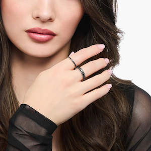 Rebel Glam Black Ring