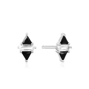 SUNSHINE TRIANGLE BLACK STUDS