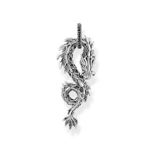 Jewellery: REBEL DRAGON BLACK PENDANT