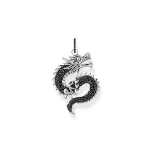 Rebel Dragon Black Pendant