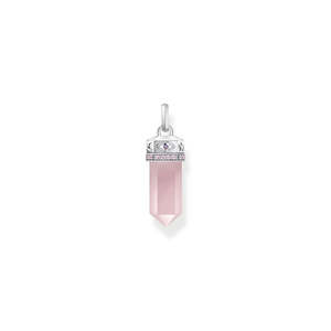 Cosmic Rose Quartz Crystal Pendant