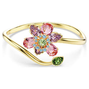 Idyllia Bangle Flower - Multicoloured, Gold