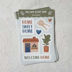 New home • Sticker sheet