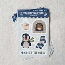 Creative art: Cosy winter • Sticker sheet