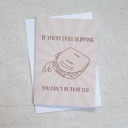 Still skipping • Greeting card