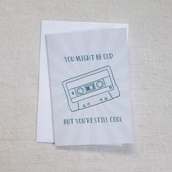 Creative art: You're still cool • Greeting card