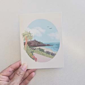 Creative art: Sumner Beach • Landscape greeting card