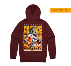 Titan Maroons Stencil Hoodie (Front & Back Print)