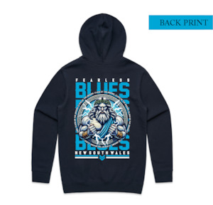 Titan Blues Stencil Hoodie (Front & Back print)