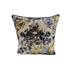 A Designers Guild Flocked Velvet Euro Cushion