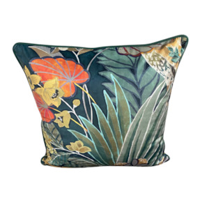 Botanist Emerald Piped Cushion