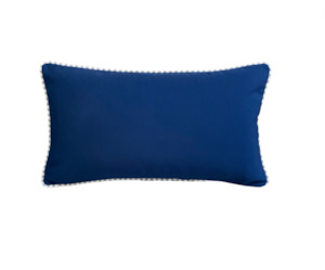 Outdoor Cushion Ticking Piped Blue