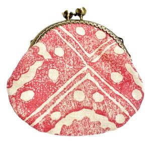 Zero Waste Handcrafted Coin Purse – Red