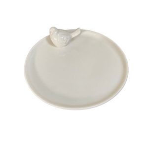 Homewares: Ceramic Bird Jewellery Dish – White